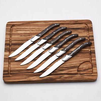 China Amazon Choice 6 Pcs Stainless Steel Steak Knives Kitchen Accessories Viable Cleaver for sale