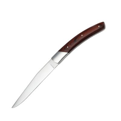 China Viable Steak Knife Stainless Steel Steak Knife Maker Steak Knife With Pakka Handle for sale