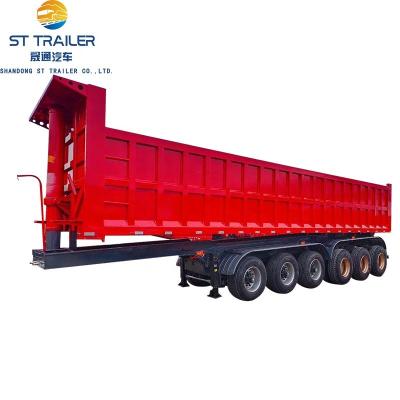 China Multi-size Container / Cargo Transport 6 Axles 100 Ton Dump Tipper Semi Trailer Dumper Trailer for sale