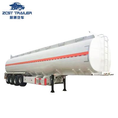 China Truck Trailer 3 Axles 45000L 50000Liters Petrol Oil Tanker Transport Fuel Tank Truck Crude Semi Trailer for sale