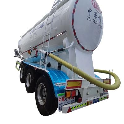 China China 3 Axle Truck Trailer 55000 Liters Cement Bulk Trailer Bulk Powder Dry Tank for sale