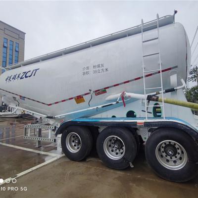 China Dry Truck Trailer Cement Tank Truck Three Axle Tank Truck Semi Trailer Dry Cargo Transport Trailer for sale