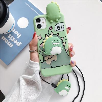 China Lightweight Cute Cartoon Phone Case For Vivo Y17 Y12 Y15 S1 V15 Y91 Y95 Y91i Y19 Y81 Y81i Dinosaur Pattern Back Cover for sale