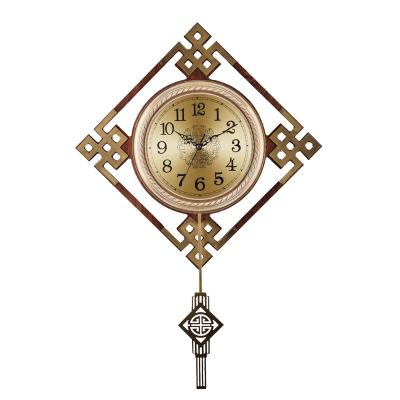 China Wall Clock Antique Atmospheric Pure Copper Light Fashion Chinese Style Luxury Wall Clocks for sale