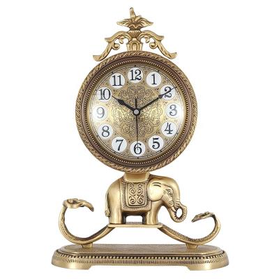 China New Chinese style antique European study clock decoration living room style home decoration clock for sale