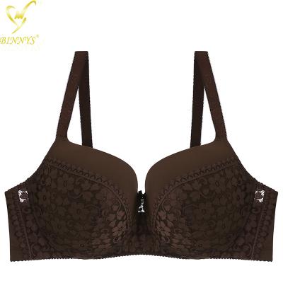 China BINNYS breathable 52F plus size large cup full cup underwear nylon terry women bra high quality for sale