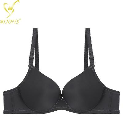 China BINNYS Breathable Good Quality Three Quarter B Cup Wholesale Underwire Push Up Bra Sets for sale