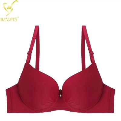 China BINNYS Breathable Pump Bra B Cup Underwire Fashion Hot Selling Custom Female Push Up Bra for sale