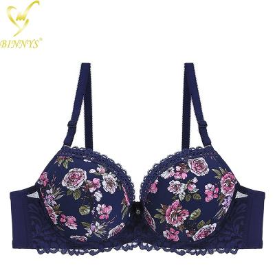 China BINNYS Latest Design Breathable Wholesale Ladies Underwear And Floral Stylish Breathable Bra Set for sale