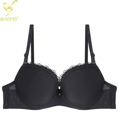 China BINNYS Breathable High Quality Sexy Young Girl Wear Bra 32 Size Boobs Ladies Women One Cup Bra Plus Size Pump Bras for sale