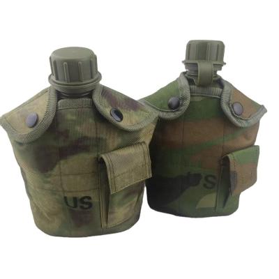 China Viable Wholesale Army Water Bottle Military Canteen With Cup for sale