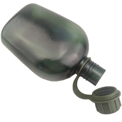 China Sustainable BPA Free Tritan Army Translucent Outdoor Camping Pot Military Camouflage Water Bottle for sale