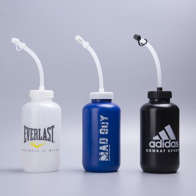 China Sustainable high quality bpa free sports bottle with long straw for sale