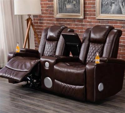 China Home Theater Sectional Luxury Recliner Power Sofa New Style Smart Sofa With Light Touch Functional Cool Cupholder for sale