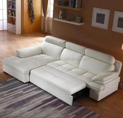 China European Style Best Selling Multifunctional Corner Leather Sleeper Sofa Bed With Storage YB3127 for sale