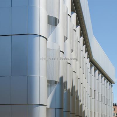 China Contemporary Facade Metal External Building Aluminum Curved Panel for sale