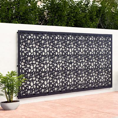 China Light Fashionable Laser Cut Perforated Design Exterior Aluminum Fences for sale