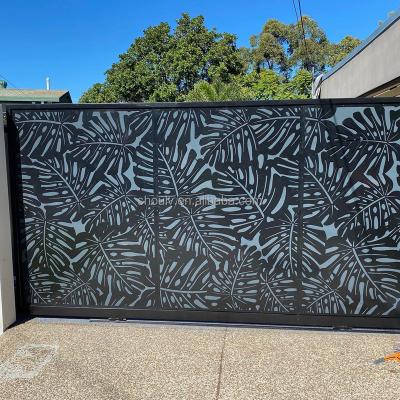 China Lightweight Australian American Style Laser Cut Perforated External Aluminum Fence Garden for sale