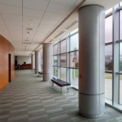 China Metal Column Contemporary Mall Airport Interior Exterior Aluminum Cladding Customized for sale