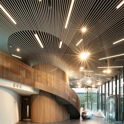 China Round False Wall Aluminum Tube Ceiling And Modern Creative Hotel Interior Design Curtain for sale