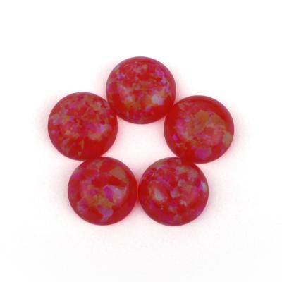 China Color Set or Fire Rose Rough Cabochon Opal, Synthetic Round Cabochon Opal, Cheap Price Opal Loose Gemstones for sale