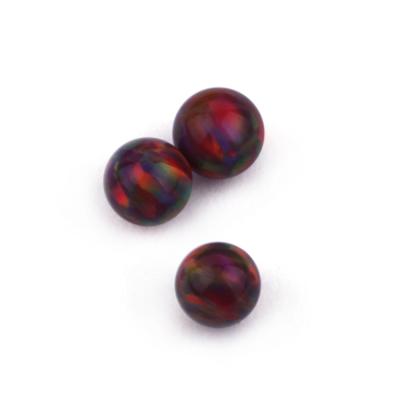 China Synthetic Color Change Japan Ball Shape Customized Round Opal Beads for sale