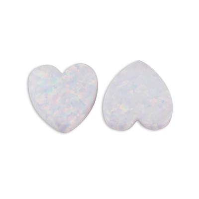 China Color Play or White Fire Opal OP17, Full Hole Opal, Heart Opal Stone For Jewelry for sale