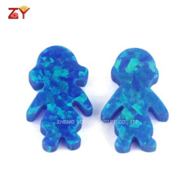 China The Mystical Fire OP38 Opal Boy Opal Girl Various Shapes Japan Synthetic Drilled Hole for sale