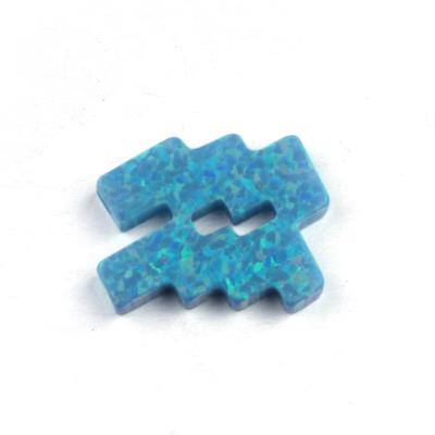 China Color Play Or Loose Fire Synthetic Fire Opal Beads , 12 Zodiac Signs Aquarius Cut Opal Gems for sale