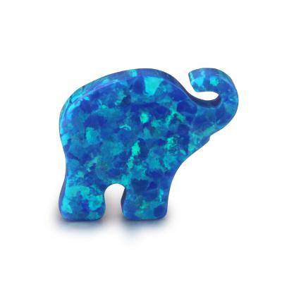 China With 1.0mm Hole Hot Sale Color Blue Elephant Opal Stone For Necklace for sale