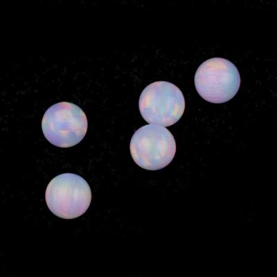 China Color Play or OP705 Fire Heat Resistant Opal/Lab Created Galaxy Opal/Ball Form No Hole Opal Bead for sale