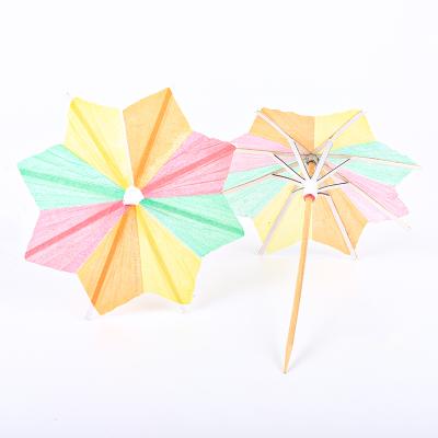 China Japanese Style Disposable Octagonal Bamboo Toothpick A Good Umbrella Toothpick for sale