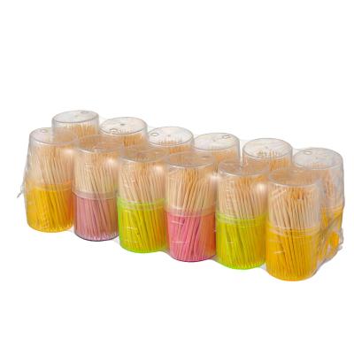 China Disposable Colorful Bottles Cheap Price Packed Toothpick Flavored Toothpicks for sale