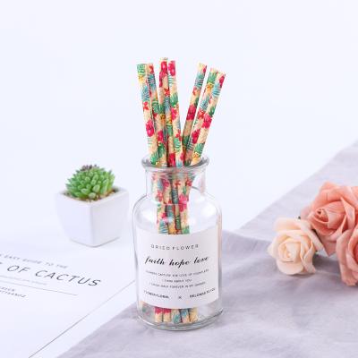 China OEM Disposable Paper Straws Eco Friendly Custom Printed Drinking Straws for sale