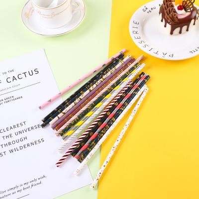 China Disposable Custom Colored Paper Straws Individually Wrapped Drinking Paper Straws For Drinks for sale