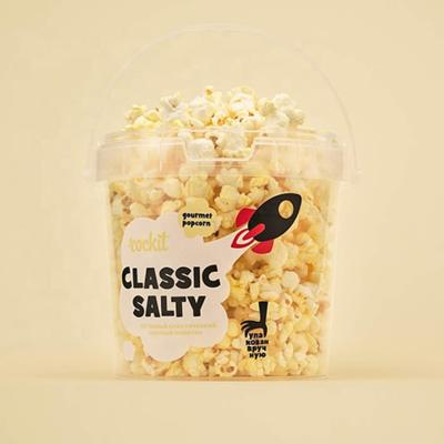 China Customized Disposable Plastic Transparent Popcorn Bucket for sale