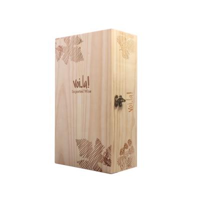 China Best Recyclable Selling Recyclable Custom Wooden Wine Box Wholesale for sale