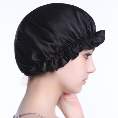 China Custom Amazon Silk Hot Selling Label Hair Hoods 100% Silk Sleep Hats Silk Sleep Hats for sale