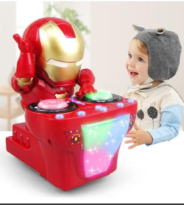 China Light Music Battery Operated Dancing Toy Electronic Toys LED Electric Dancing Robot for sale