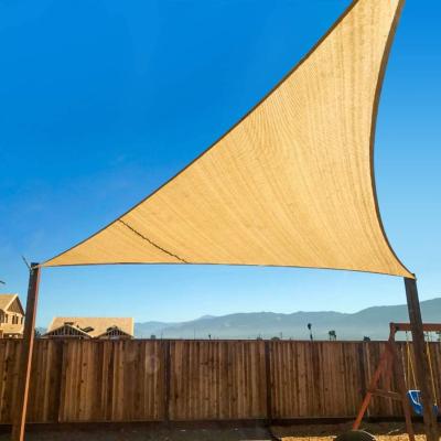 China Shade Shade Sails Outdoor HDPE Shade Sails Triangle Block UV Waterproof Waterproof Sail for Garden and Poor for sale