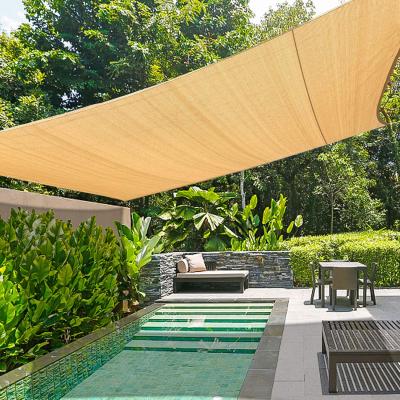 China Shade Waterproof Sail Rectangle Block Canopy Tent Shelter Cloth Cloth Screen UV Garden and Backyard Waterproof Shade Sail& Nets for sale