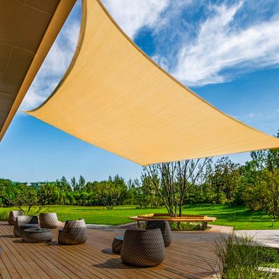 China Shade Outdoor Sun Shade Sail Block Canopy Block Canopy Shelter Waterproof UV Screen Cloth Waterproof Cloth Sun Shade Sail for Garden and Backyard for sale