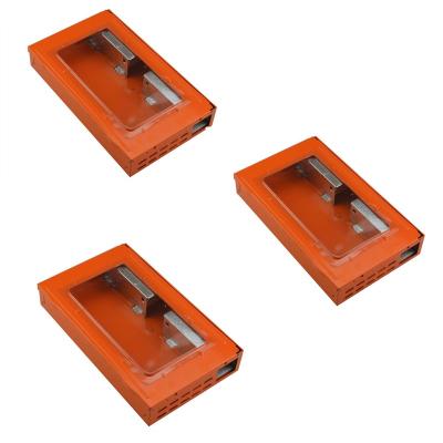 China Multi Viable Mouse Trap Hook Humane Rat Traps With Power Orange Coating Live Catch Mouse Trap for sale