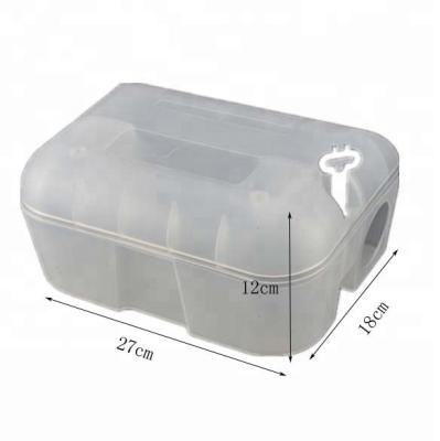 China Viable Plastic Rat Box Mouse Box Station Baiting Bait Trap For Rodent Pest Control for sale