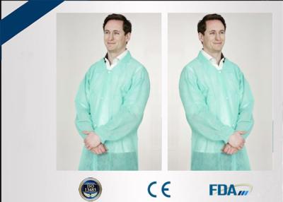 China Liquid Proof Disposable Lab Coats Comfortable With Strong Adsorption Ability for sale