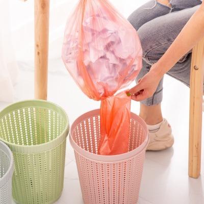 China Sustainable Waste Bins With Creative Non-removable Trash Bag Cavity Trash Bags Waste Paper Basket Trash Can For Home Bedroom for sale