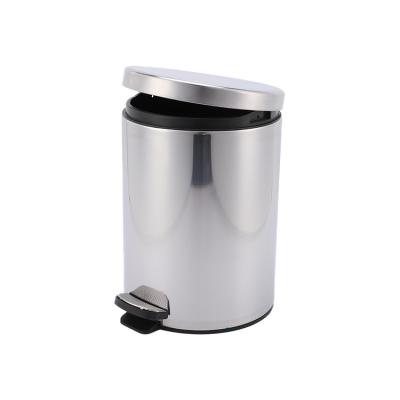 China 2021 Sustainable Quality Decorative Trash Can Covers High Capacity Indoor Step Pedal Trash Can for sale