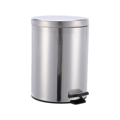 China Sustainable Quality Metal Trash Can By Decorative Pedal Trash Can Covers Step Pedal Trash Can for sale