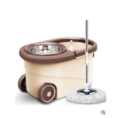 China Easywring Viable Microfiber Sir Interchange Lazy Spinning Mop and Bucket Floor Cleaning System with Mop Head for sale