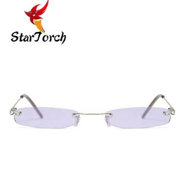 China Fashion Small Sunglasses Fashion PC Lenses Metal Frame Eyewear for Men and Women for sale